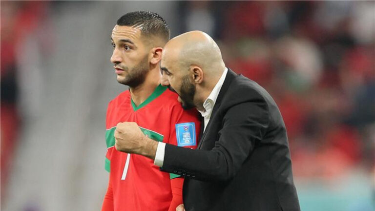 حكيم زياش أمام سباق الزمن لإقناع وليد الركراكي قبل كأس إفريقيا حكيم زياش