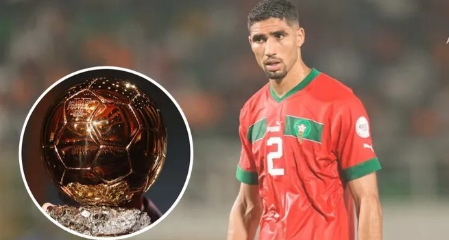 باريس سان جيرمان حاول منع تصريحات حكيمي حول الكرة الذهبية على كانال بلس أشرف حكيمي